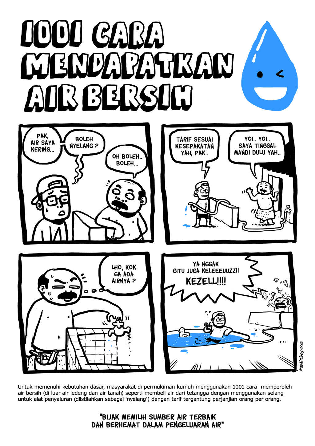 Kartun Catatan Masdimboy Di Pemukiman Kumuh Pokja AMPL Air